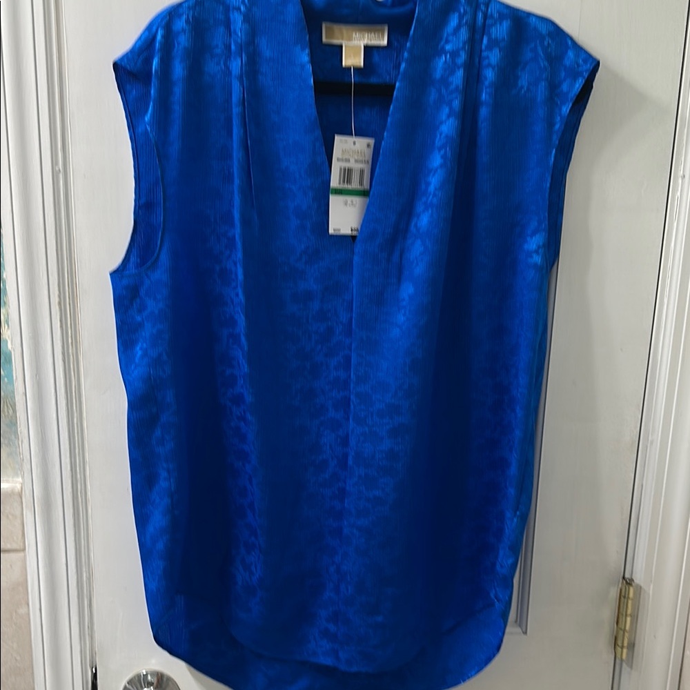 Blue Sleeveless Top